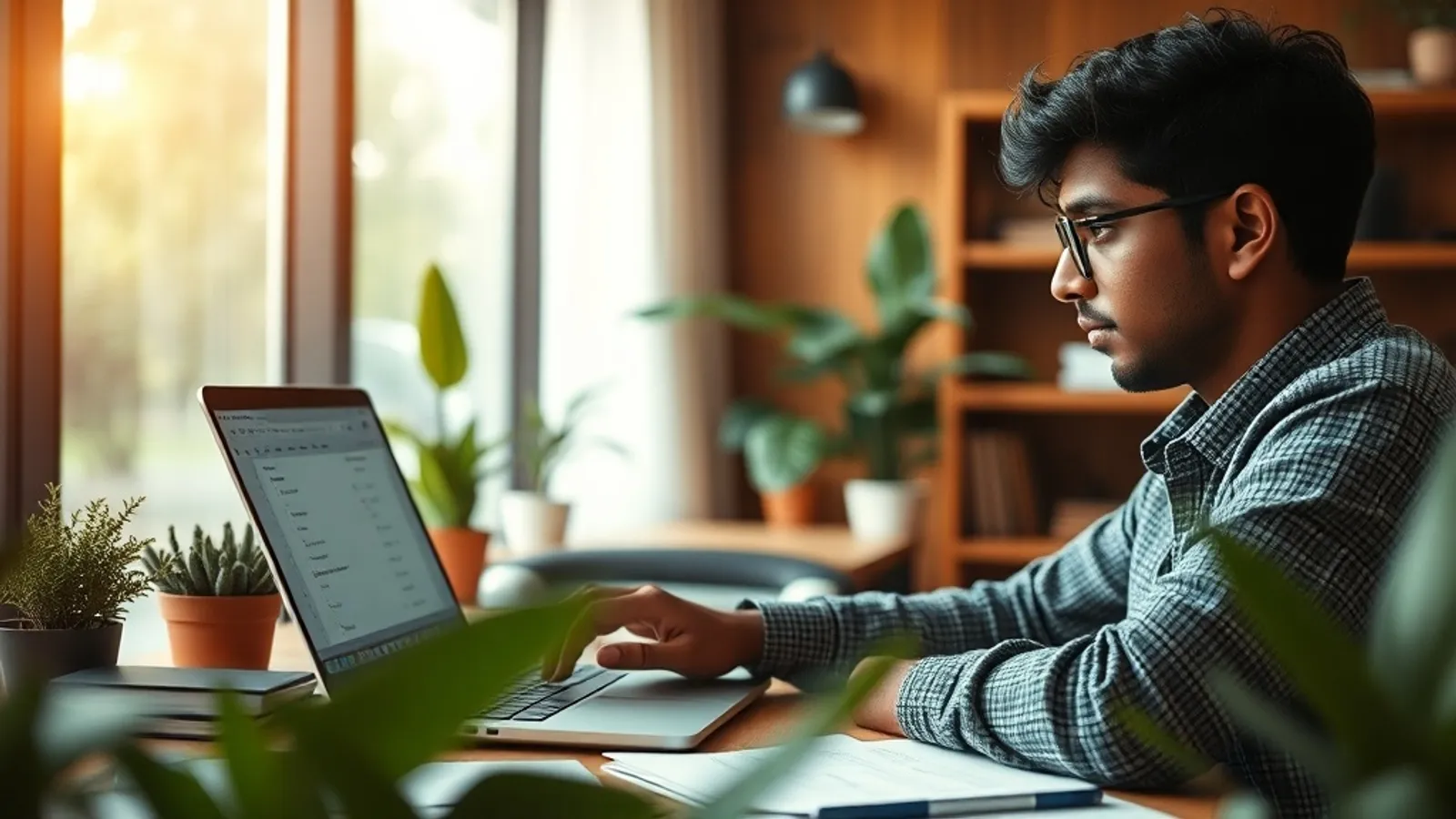 JAIN Online BCA Cloud DevOps student in a study setting in India