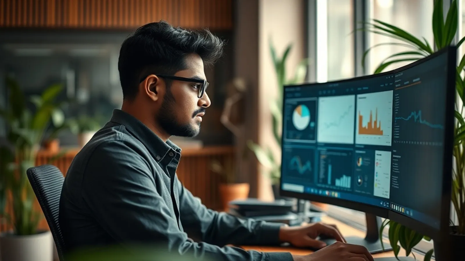 AI product manager reviewing a feature spec at a Bengaluru SaaS office