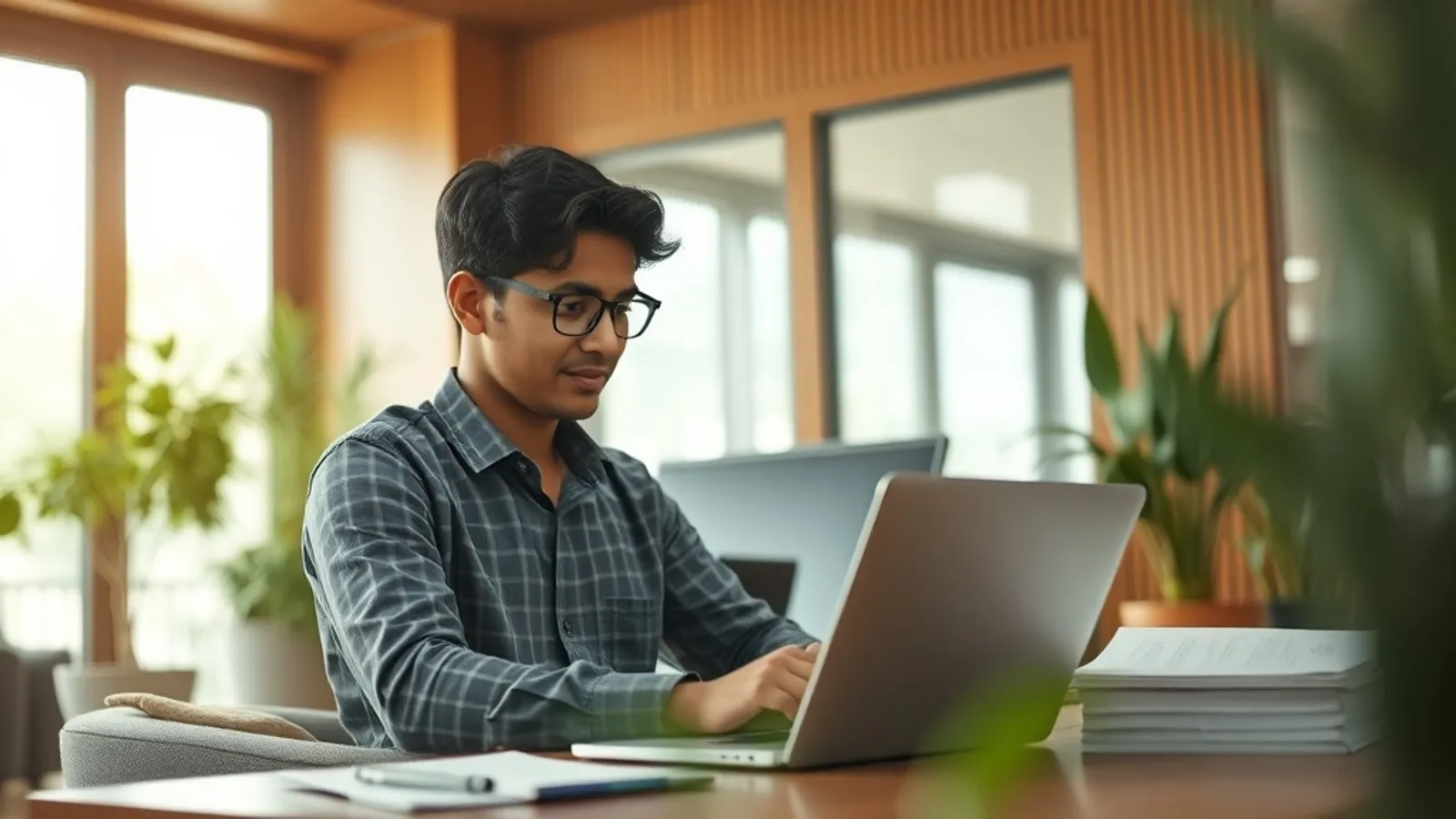 JAIN Online MBA student attending an online class in India
