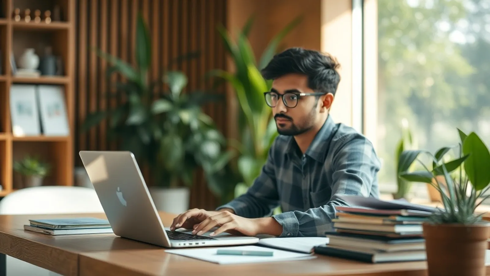 JAIN Online MBA Marketing Human Resource Management student in a study setting in India