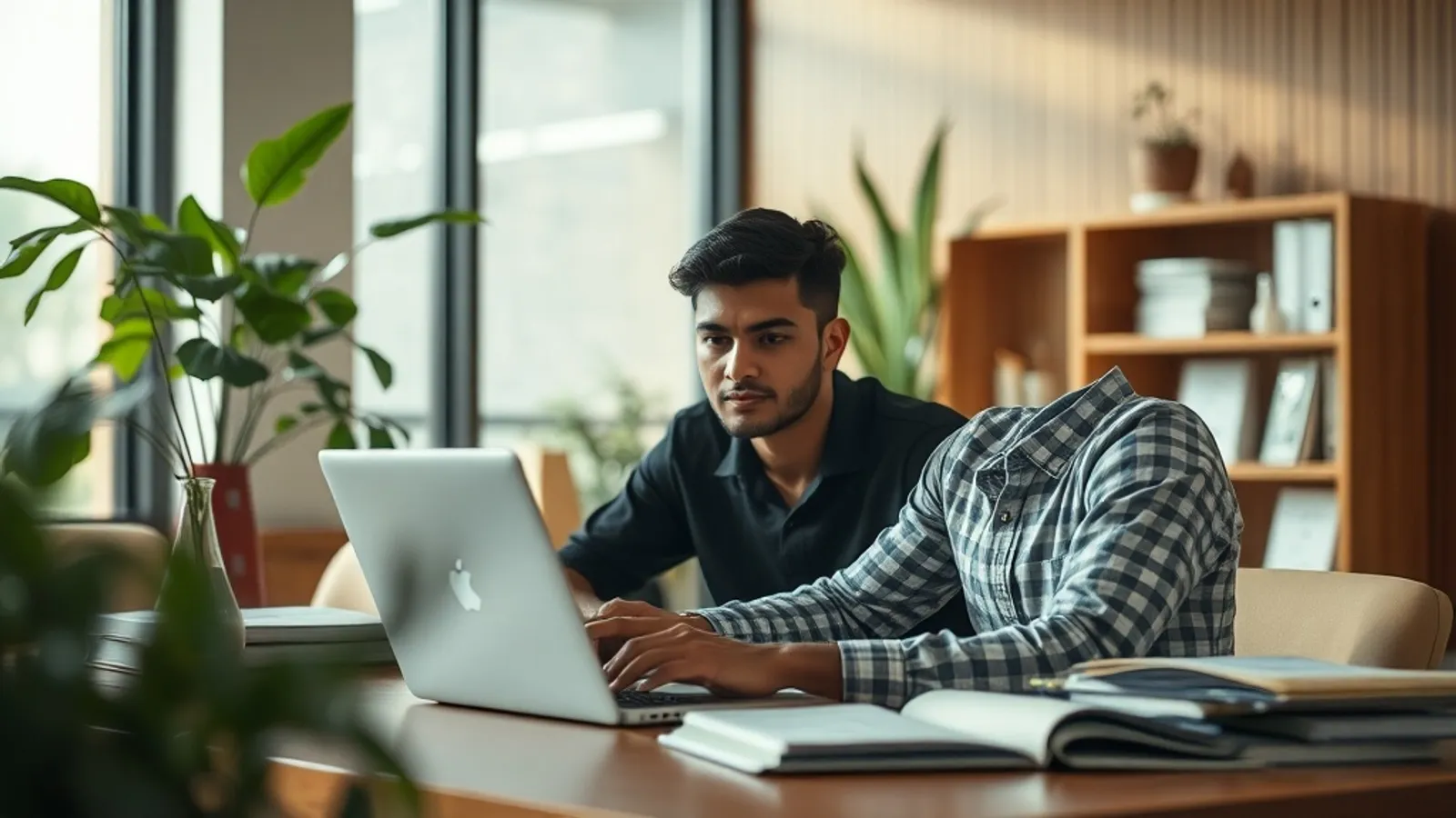 JAIN Online MBA Supply Chain Production Operations Management student in a study setting in India