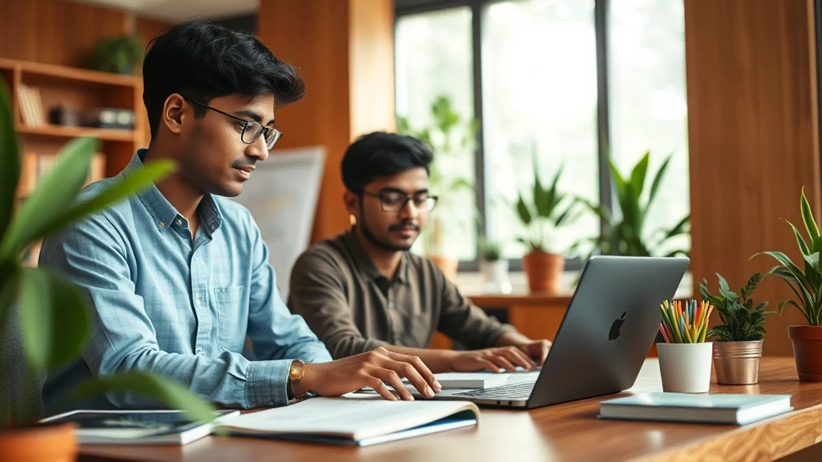 JAIN Online MCA Cloud DevOps student in a study setting in India