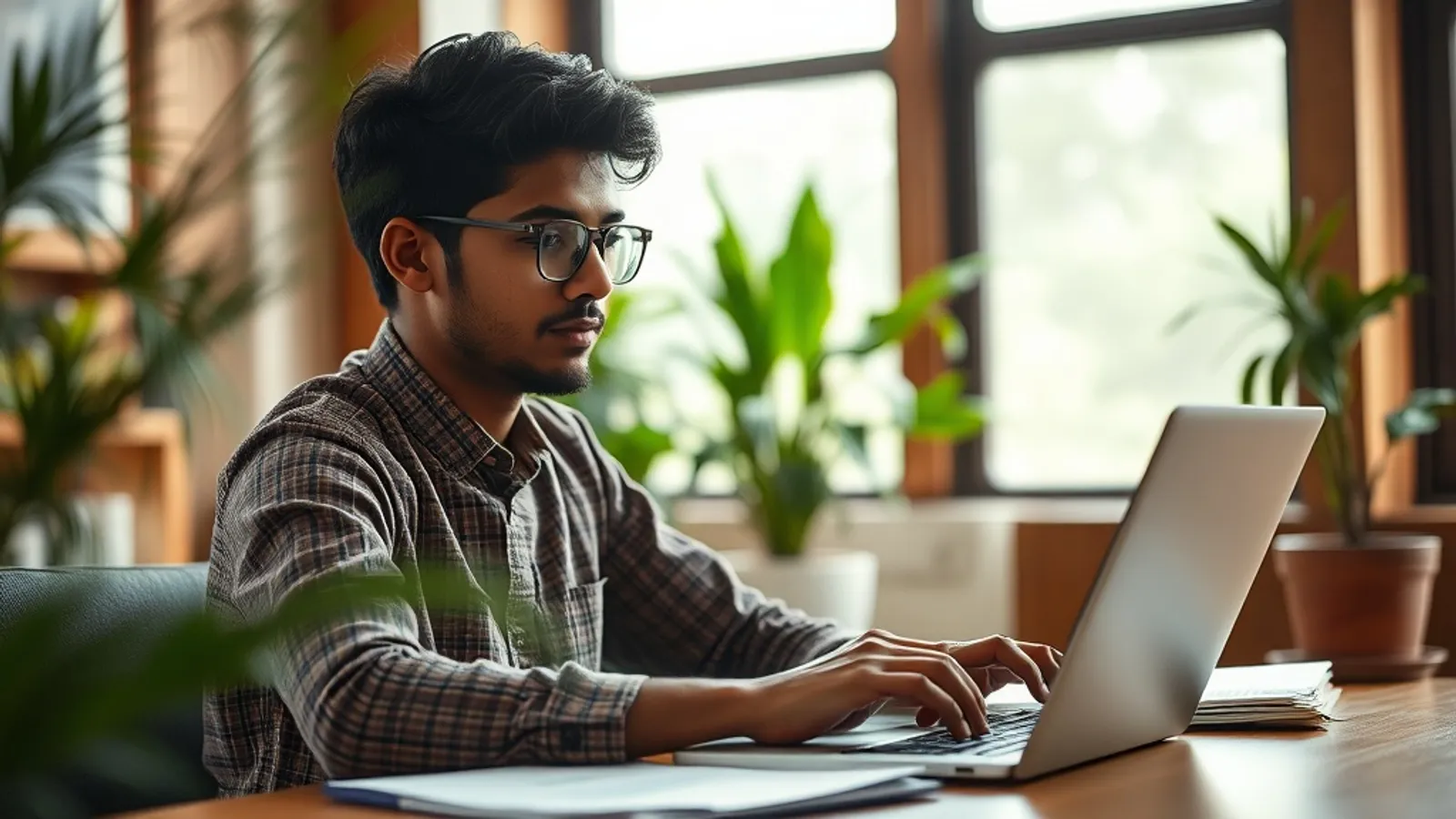 JAIN Online MCA student attending an online class in India