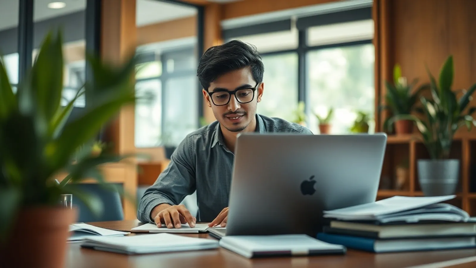 JAIN Online MCom International Finance accredited by acca uk student in a study setting in India