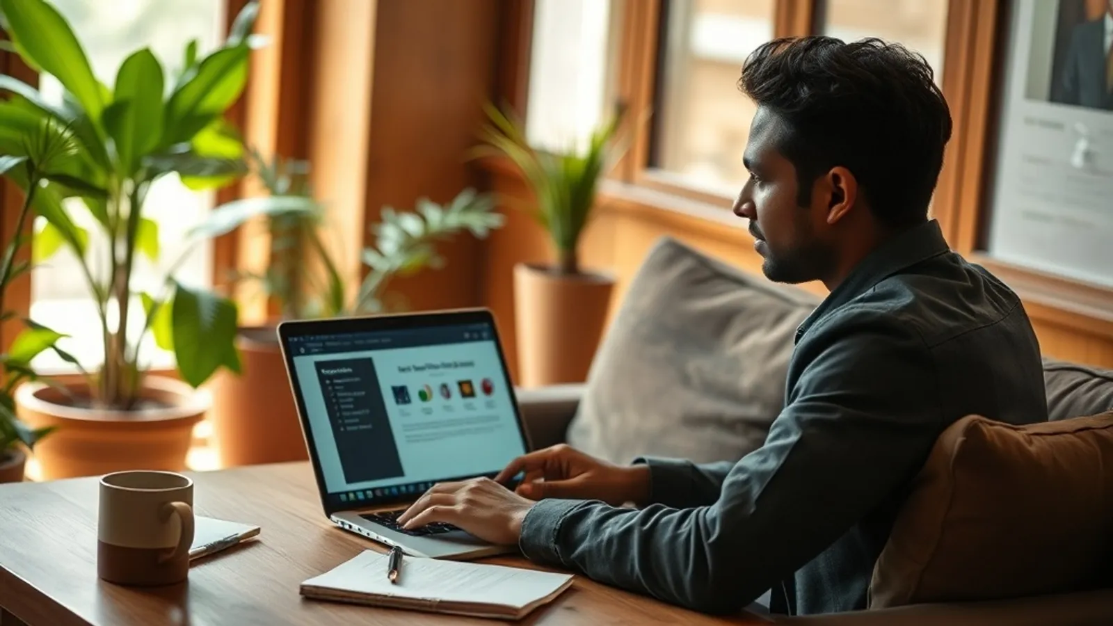 Applicant comparing JAIN Online MBA against IIM Executive on a laptop in India