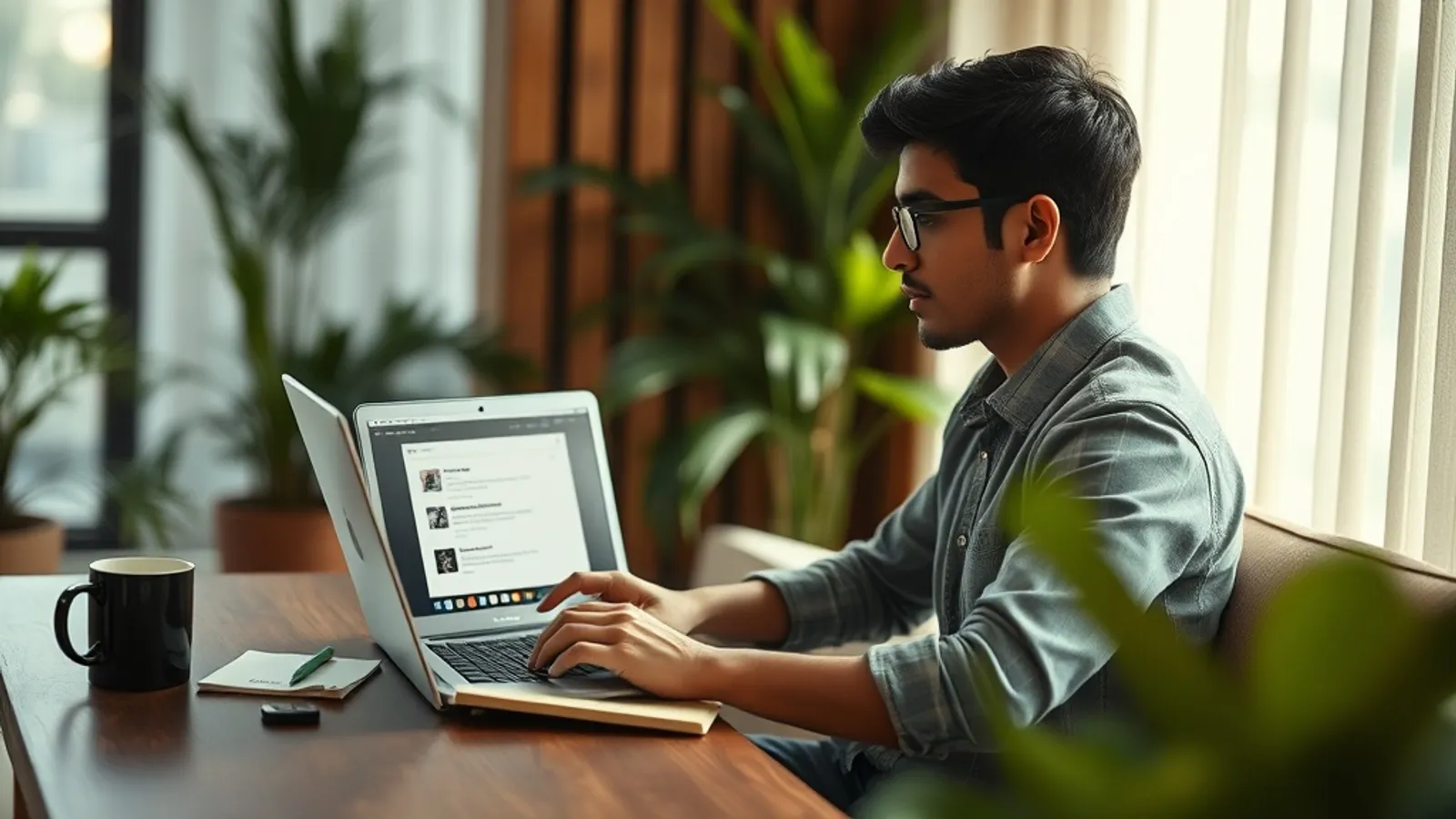 Applicant comparing JAIN Online MBA against ISBM on a laptop in India