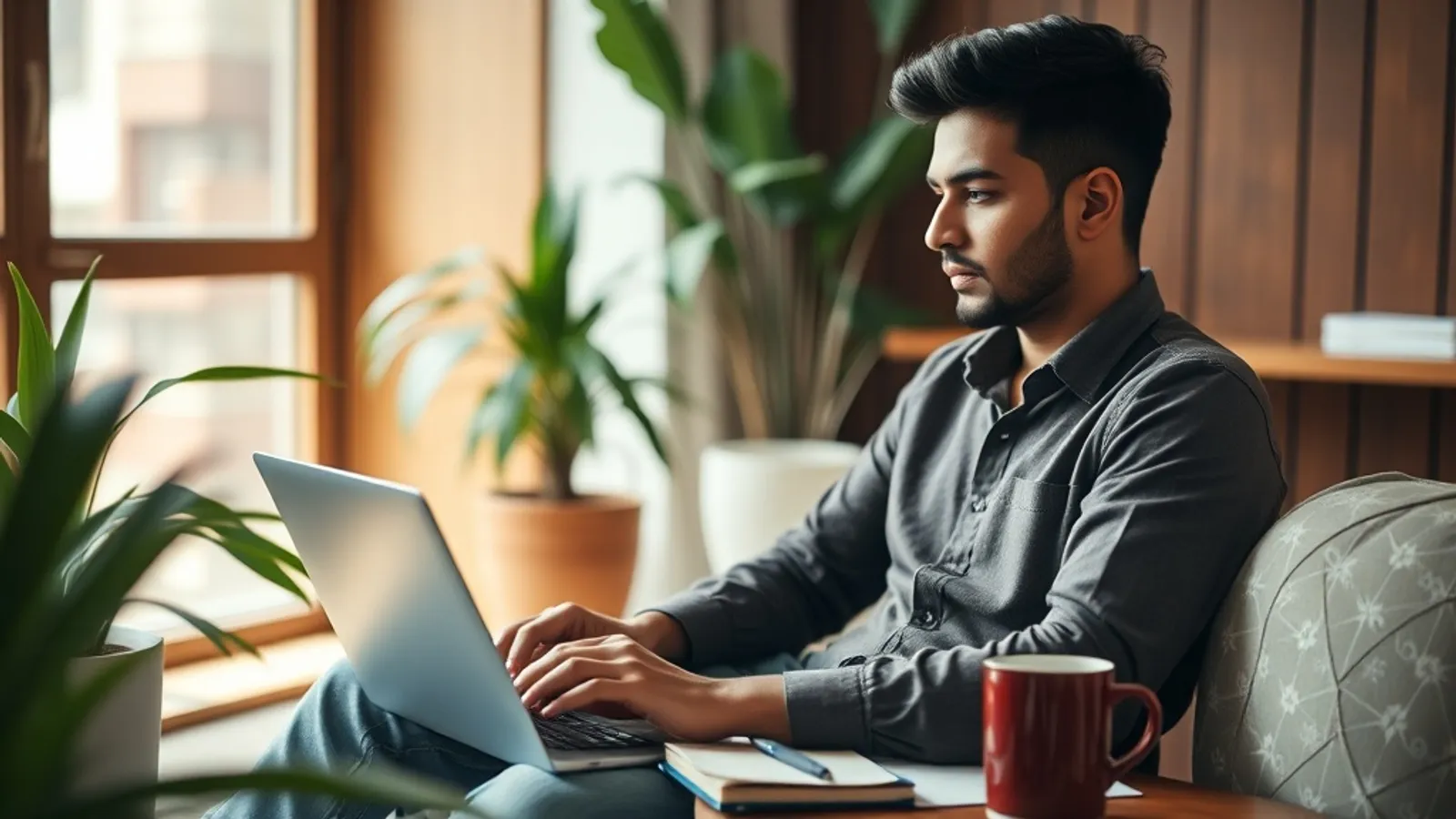Applicant comparing JAIN Online MBA against NMIMS on a laptop in India