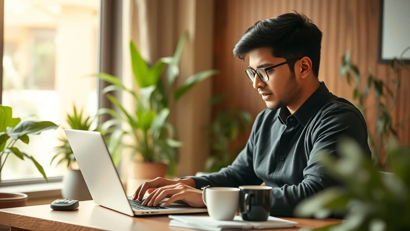 Applicant comparing JAIN Online MBA against SGVU on a laptop in India