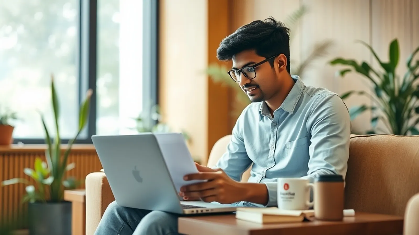 Applicant comparing JAIN Online MBA against Sharda on a laptop in India