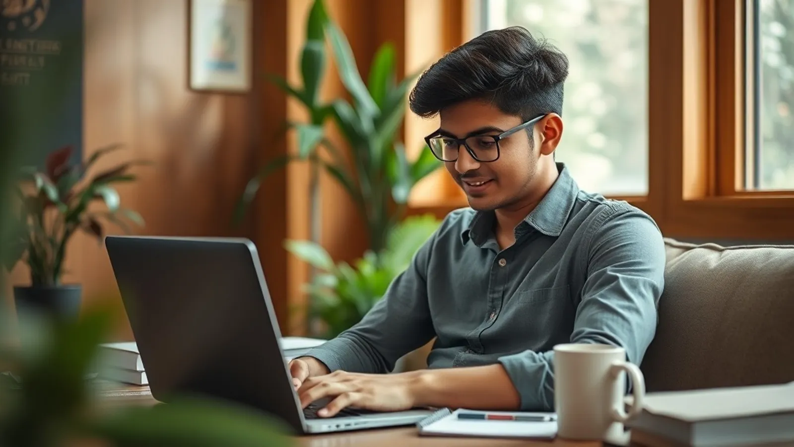 Applicant comparing JAIN Online MBA against Uttaranchal on a laptop in India